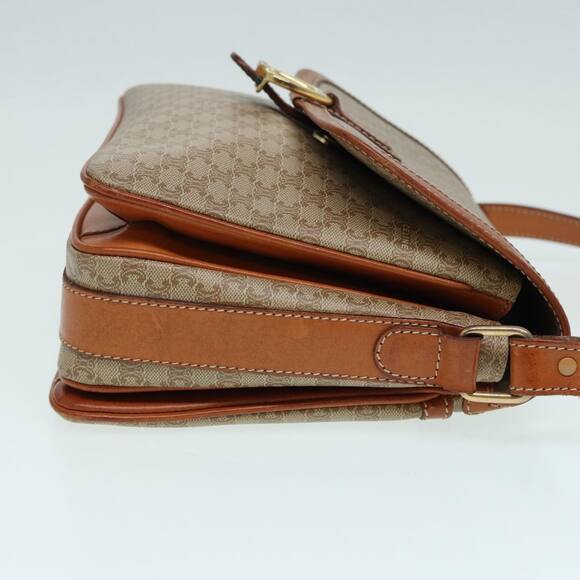 CELINE Macadam Canvas Shoulder Bag Beige - Picture 4 of 13